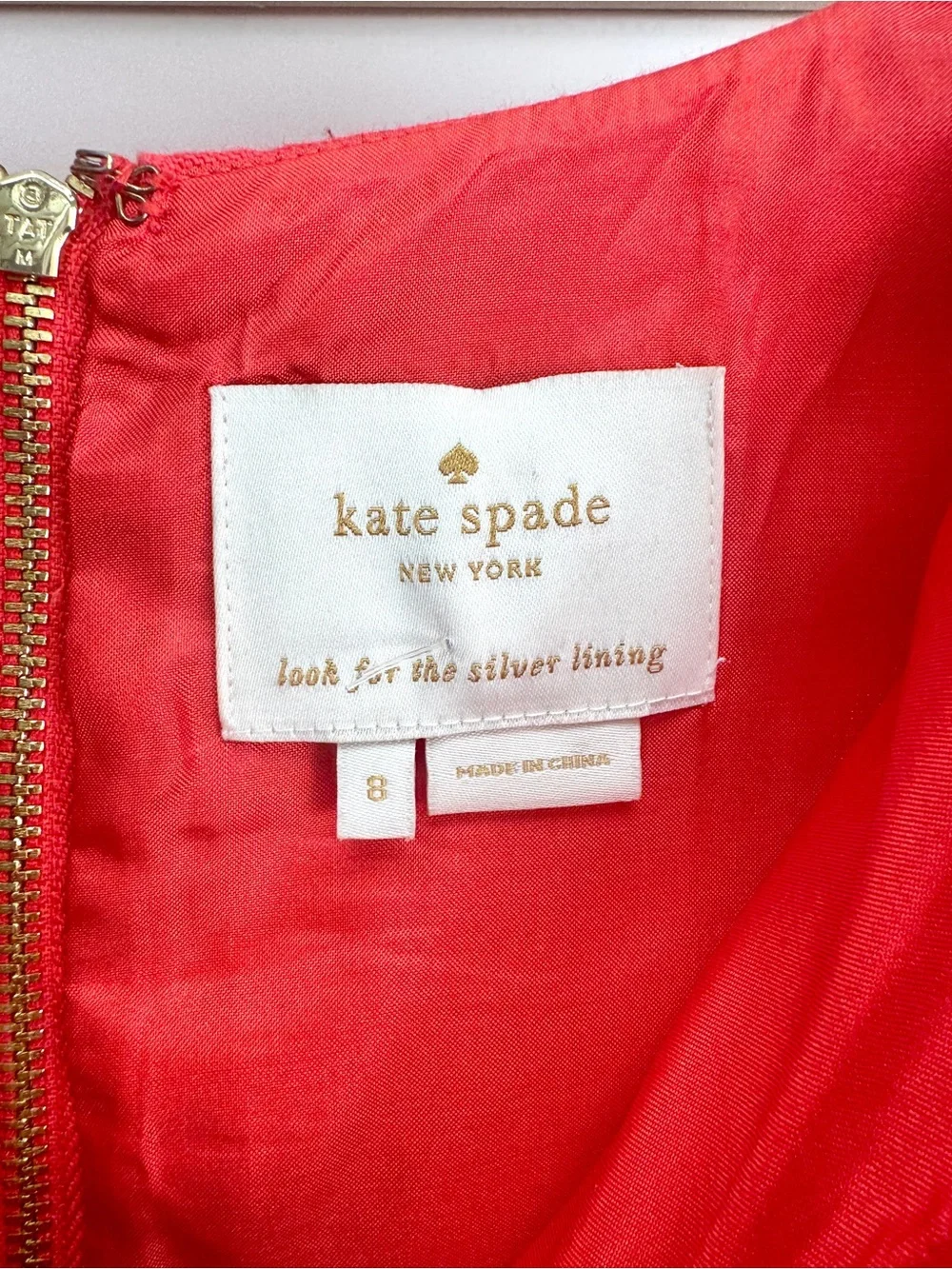 Kate Spade Red Linen Shift Dress